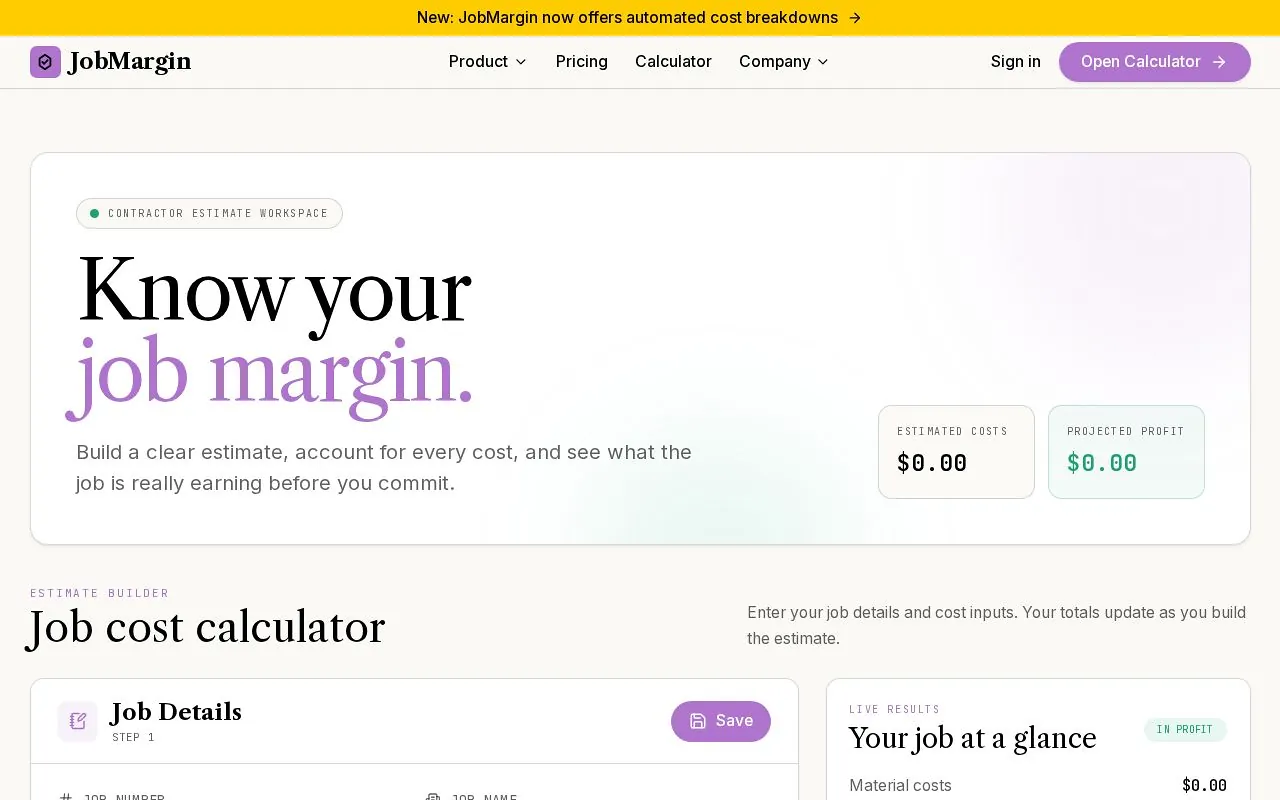 Preview of JobMargin